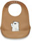 kidnort Verstellbares Silikonlätzchen mit Taschendesign und Bärenaufdruck (Retter Brun)