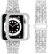 wutwuk Correas brillantes compatibles con Apple Watch de 46 mm con funda brillante, correa de repuesto de metal dorado brillante para mujer, correa de repuesto para iWatch de Apple Watch Series 10 de