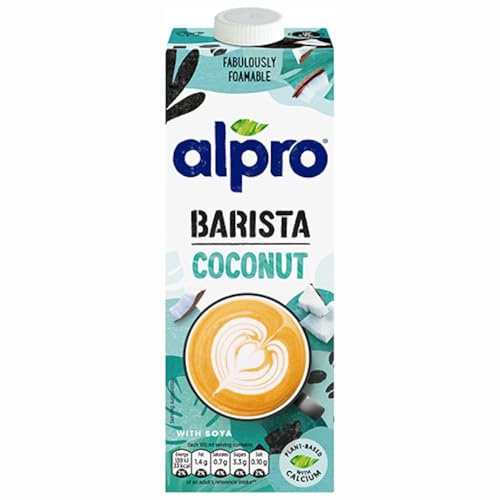 AlproCoconut Barista Milk 1litre x 1 - Plant Based Long Life Vegan & Dairy-Free Foamable Drink, UHT Milk Alternative with Welari Thank You Card | (1pack)