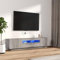 Xichuzi Ensemble de Meubles TV avec lumières LED 2 pcs Sonoma Gris,Meuble TV,Table Basse Salon Meuble TV,Table Basse LED Couleurs