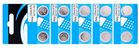 LR44 AG13 Button Cell Batteries High Performances AG13 LR44 1.5 VAlkaline Button Cell Battery For Low Power Devices