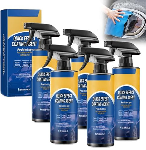 Spray di rivestimento rapido avanzato for auto, agente di rinnovamento ceramico multifunzionale, rivestimento spray ceramico, ripristino dei vetri, lucentezza e protezione a lunga durata.(5pcs)
