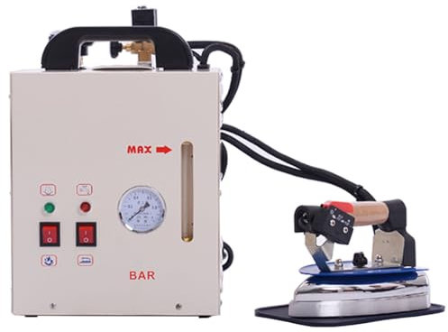 guoyjmm Estación de Planchado a Vapor Industrial, Plancha de Vapor Eléctrica de 1600 W, Caldera de 900 W, Vaporizador de Ropa de 4 L para Tiendas de Ropa, Tintorerías, Lavanderías y Sastrerías