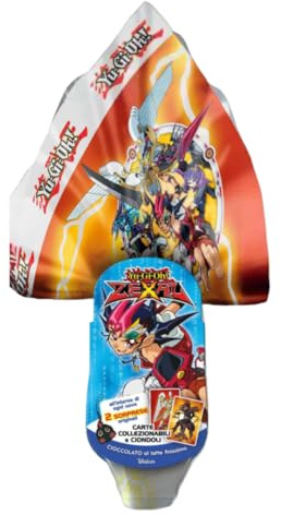 Uovo di Pasqua Yu-Gi-Oh! Anime 200 g WALCOR | Cioccolato al Latte Finissimo con Doppia Sorpresa | Carta Collezionabile Originale + Dangler | Idea Regalo Pasqua