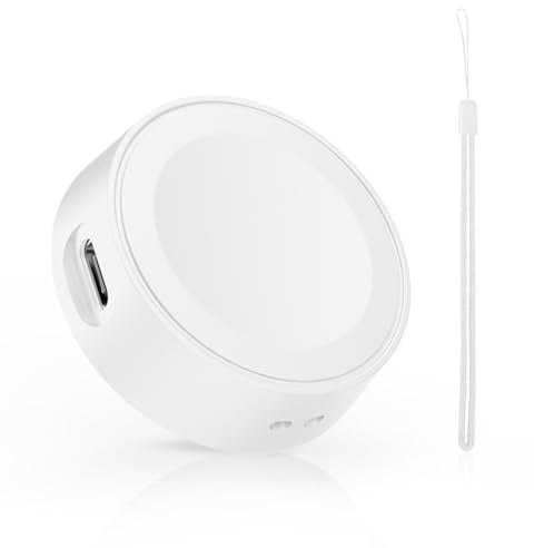 MoKo Chargeur pour Apple Watch, Chargeur Portable iWatch, Station de Charge Magnétique pour Apple Watch Series 11 10 9 8 7 6 5 4 3 2 1, SE3/2/1, Ultra 3/2/1 avec Cordon Anti-Perte, 2,5 W, Blanc