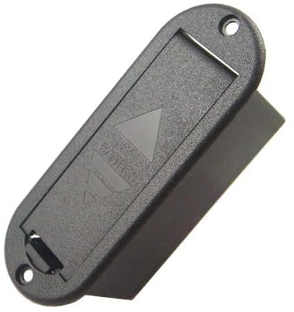UxicRuya box 9v Gitarren abdeckung Stromfach fach Flach Einbau Ohne Leitungen für E Gitarre Bass mit Aktiv Tonabnehmer Servi, 8×3×3cm