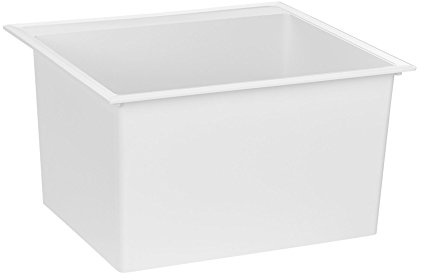 Crane Plumbing DL1 Drop-In Laundry Tub, White