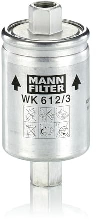 MANN-FILTER WK 612/3 Fuel Filter - for Cars + Transporters | For Passenger Cars, Fuel System Protection, Injector Protection, Clean Fuel Supply, True OE Engineering