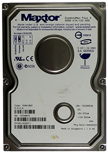 Maxtor Hard Disk 80GB AT HDD DiamondMax Plus 9 ATA/133 IDE
