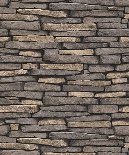 Brewster FD31293 Slate Wallpaper - Multi-Colour