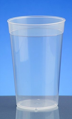 20er Set Mehrweg-Becher transparent 0,5l - Kunststoff