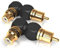 VIABLUE XS CINCHADAPTER 90° XL * 2 Stück Adapter * 24 Karat echtvergoldet