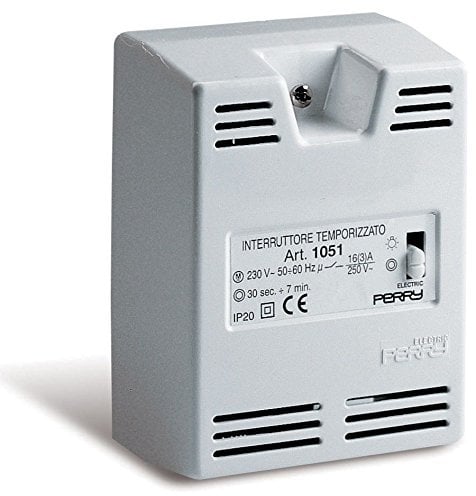 Perry 1IT1051 Interruttore Temporizzato per Scale, Bianco