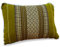 livasia Sofakissen Dekokissen - 22x33x13cm - Nackenkissen, Sofapolster mit Muster, Reisekissen mit Kapok, Kissen Armlehne Palettenmöbel, Garten und Balkon, handgefertigt (Grün)