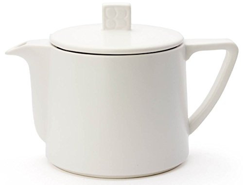 BREDEMEIJER Teapot Lund 0.5L, White INBLD001W, Inoxidable, Weiss, 10.9 x 17.3 x 12 cm