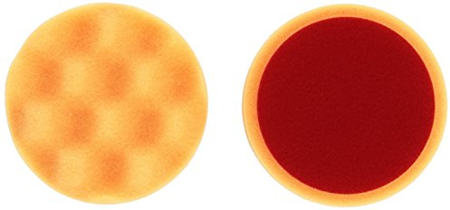 ALCLEAR 568030AH Polierpad gegen Hologramme, Auto Polierschwämme, gewaffelt, Durchmesser: 80x25 mm, orange,2er Set, Polierpad polieren Pad Schwamm Autopolitur Polierschwamm f. Poliermaschine