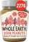 Whole Earth Organic Crunchy Peanut Butter, 6 x 227g Jars, 100% nuts, Unsalted, All Natural ingredients, No Added Sugar or Salt, Gluten Free, Vegetarian & Vegan, Multi Pack, Packaging may vary