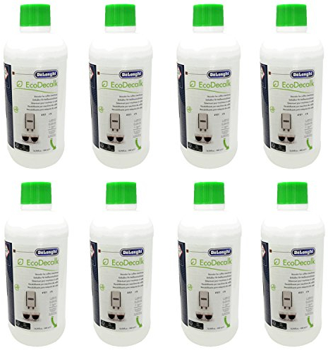 8er Pack DeLonghi Entkalker EcoDecalk für Kaffevollautomaten DLSC500 / 8004399329492 - 500ml