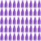 LoveBB 50 Pcs Plastic Nail Polish Remover Cap Clip to Remove Soak Off Acrylic Gel Nail Polish (Purple)
