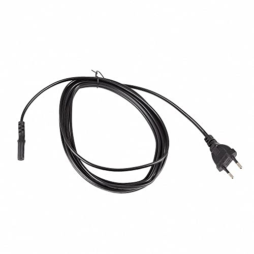 Mextronic Netzkabel 3 m Eurostecker 300SW C7 auf 2-pin Euro Doppelbuchse schwarz