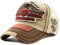 Baseballcap New Eagle Vintage Style Used Washed Look Retro Kappe Cap (Beige/Braun)