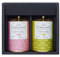 Aromatisierter Tee Geschenkset von CHILL TEA Tokyo – 100% Japanischer Loseblatt-Grüntee – SAKURA Japanische Kirschblüte Grüntee, Yuzu Grüntee (100g Teeblätter ×2)