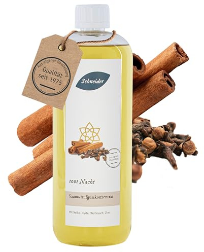 Saunabedarf Schneider Sauna Aufguss Konzentrat 1001 Nacht - 250ml, naturreine, ätherische Öle, wohltuender Saunaaufguss & langanhaltendes Dufterlebnis