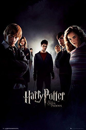 Close Up Harry Potter und der Orden des Phönix Poster (61cm x 91,5cm) + 2 St. Schwarze Posterleisten mit Aufhängung