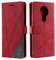 SONWO Hülle für Nokia 3.4, Premium Leder PU Handyhülle Flip Case Wallet Silikon Bumper Schutzhülle Klapphülle für Nokia 3.4, Rot
