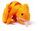 Kuscheltier - Chamäleon orange - 17 cm