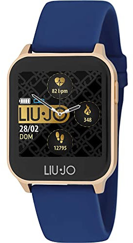 Orologio Donna Smartwatch Rose Cinturino Blu Liu Jo Energy