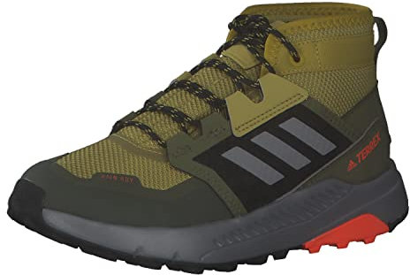 adidas Unisex Kinder Terrex Trailmaker Mid RAIN.RDY Hiking Shoes, Pulse Olive / Grey Three / Pulse Lilac, 40 EU