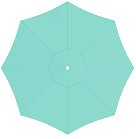 paramondo Tela de Recambio para Sombrilla Parasol de Madera Paramadera Redonda ∅ 3 m incl. Air Vent Repelente al Agua Lavable, Menta