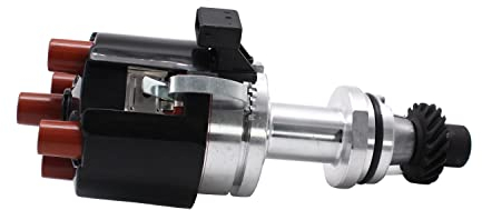 1 x SHLPDFM Zündverteiler 037905205C 1191100500 passend für Assat Golf Jetta Cabrio L4 2.0 1995 1996 Kunststoff