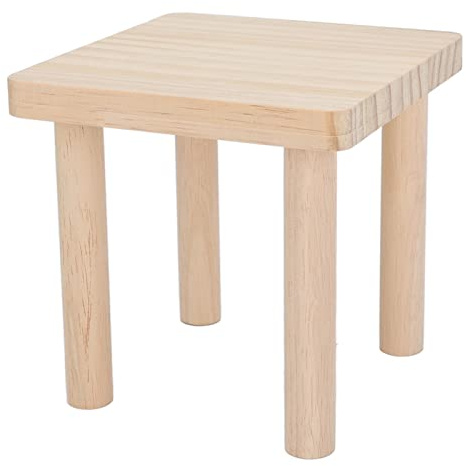 HEEPDD Holzplattform für Hamster, sichere und natürliche Kleintier-Ständerplattform aus Holz für Rennmäuse und Mäuse, stabile Nagerhaus-Etage für Käfig, Terrarium und Freilaufgehege