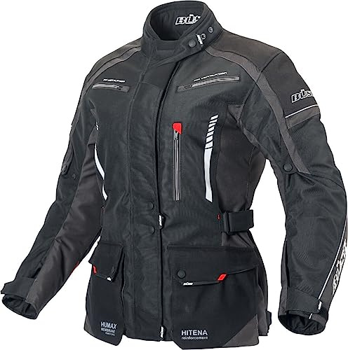 Büse Torino II Damen Motorrad Textiljacke, schwarz/anthrazit, 40