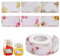 500 Pcs Self-Adhesive Jam Labels for Jars, 3x5cm, Easy Peel Off Sticky Food Labels With Flowers for Freezer, Kitchen Containers, and Bottles