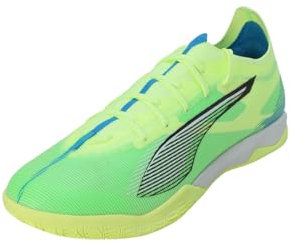 PUMA Unisex Adults Ultra 5 Match IT Soccer Shoe, Fizzy Apple-PUMA White-BLUEMAZING, 44.5 EU