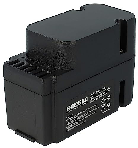 EXTENSILO Akku kompatibel mit Worx Landroid WG790E.1 | WG791, WG791E.1, WG791W, WG792, WG792E, WG792E.1, WG794 Rasenmäher (2500mAh, 28V, Li-Ion)