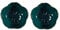 MAGICLULU 2pièces Assiettes Céramiques Fleurs De Cerisier Bols Trempette Porcelaine Pour Condiments Pour Sushi Bbq Et Cuisine Vert Émeraude