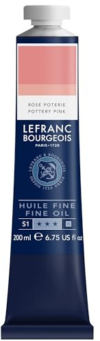 Lefranc Bourgeois - Pintura al óleo fina de calidad, resistente a la luz y de consistencia uniforme, tubo de 200 ml, ideal para lienzos y tableros de pintura, Tierra Rosa