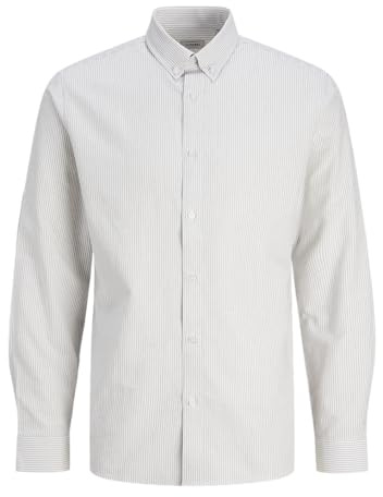 JJ REBEL Herren Jreboscar Shirt Ls Noos Hemd