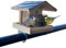 STAFECO Vogelfutterhaus Vogelhaus für Balkon Vogelfutterspender wetterfest Futterhaus Handarbeit Gartenvögel im Garten Balkonhalterung mit Einer Größe von 30 bis 60 mm. (Natural)