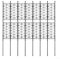 HEIBTENY Plant Climbing Frame Sets, Plant Climbing Frame, Garden Fence, Outdoor Fence, Rose Climbing Pergola, Climbing Iron, Plastic-Coated for Tomatoes, Grapes, Cucumbers (24 Poles, 14 Nets)