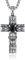 PRAYMOS Urne Kreuz Halskette für Asche Männer Frauen 925 Sterling Silber Kreuz Gedenk Kremation Schmuck für Tierurnen Kleine Keepsake Anhänger für Menschliche Asche