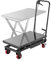 Carrello elevatore idraulico a forbice 500LBS Tavolo elevatore manuale for impieghi gravosi Altezza regolabile for la consegna di magazzini di fabbriche Migliora l'efficienza(Beige)