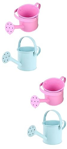 MERRYHAPY 4 Piezas De Regadera De Hojalata Regadera para Plantas De Interior Regadera Botella De Nebulización Blanca para Regadera De Plantas Rociando La Pequeña Cesta Colgante Jarra