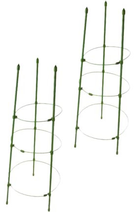 CIYODO 2sätze Gemüsekäfigständer Blumengitter Pflanzenstützkäfige Gartenpfähle Tomatenrebenkäfige Unterstützung Spalier Für Vertikal Kletternde Pflanzen
