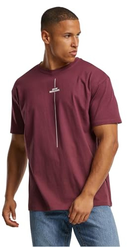 Merchcode Herren Mp0006978-think Different Heavy Oversized Tee T-Shirt, Cherry, 5XL EU