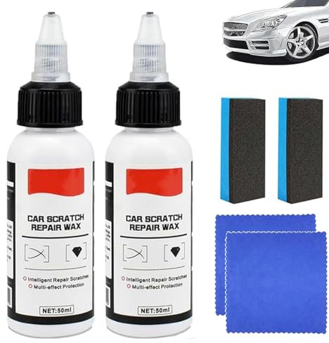 2 Stück Ultimativer Lackauffrischer,Autokratzer-Reparaturwachs,2025 Neuwagen-Kratzer-Reparatur & Polierwachs,Multieffekt-Schutz
